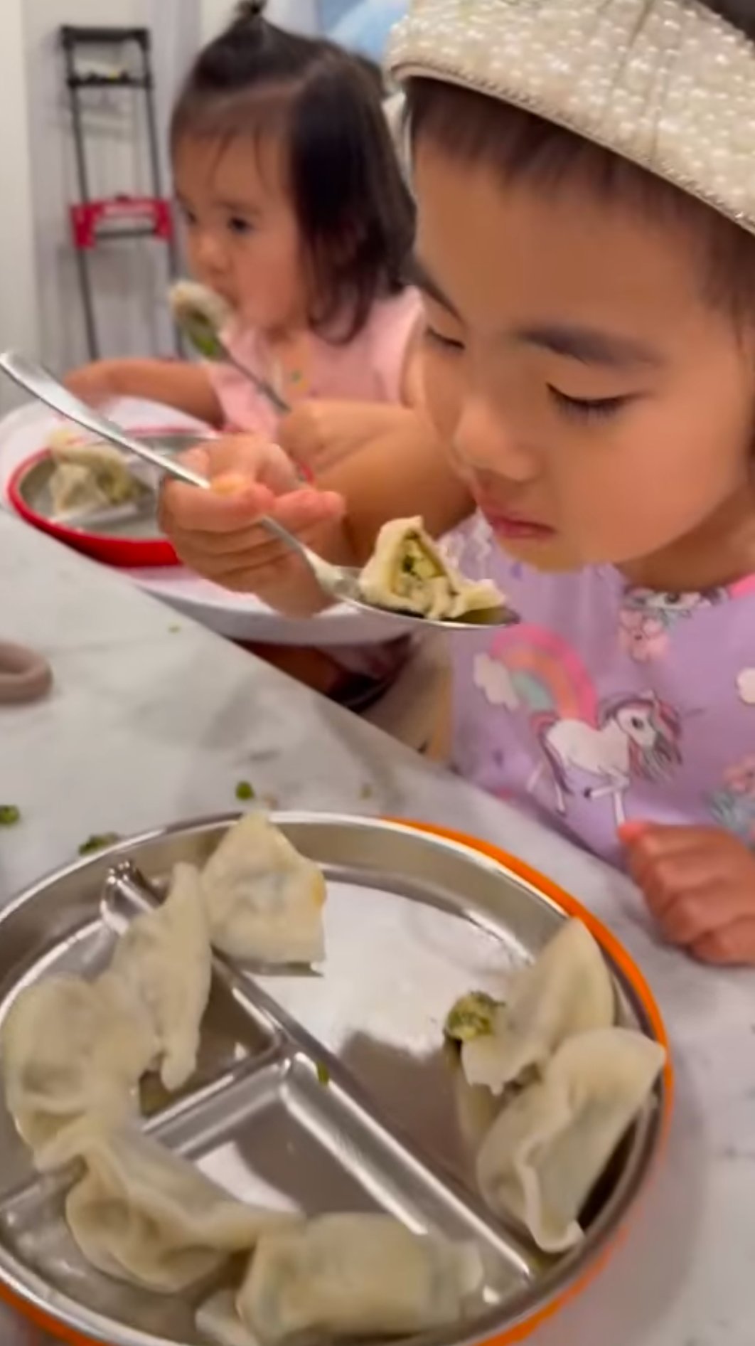 Children cooking