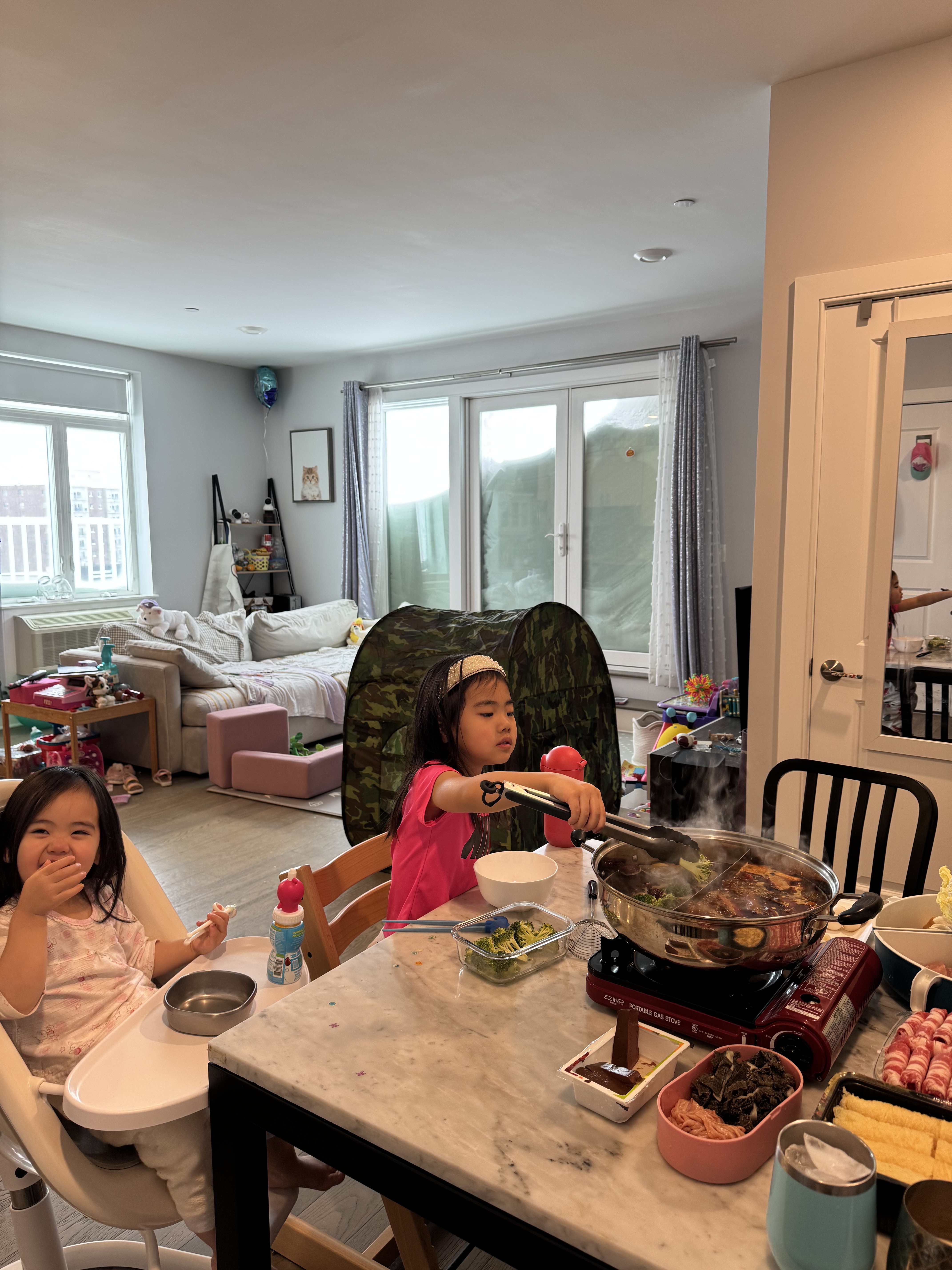 Zoe and daughters baking